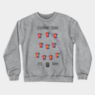 FC Barcelona squad 08/09 Crewneck Sweatshirt